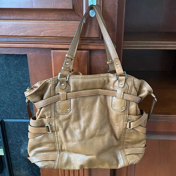 MICHAEL KORS- brown  Leather GANSEVOORT hand/shoulder Bag- SFH- see pics - Picture 6 of 12